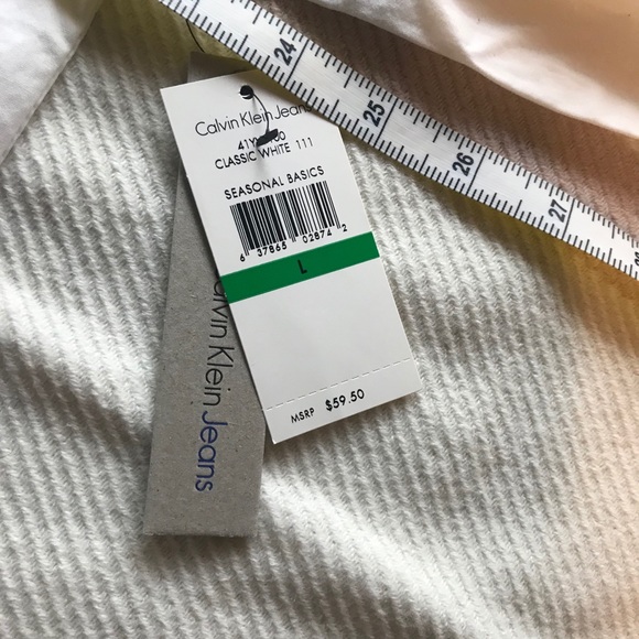 Calvin Klein two pocket long sleeve White Shirt. - Picture 4 of 14